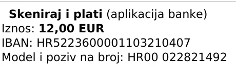 HUB3 barkod na PDF računu dok narudžba nije plaćena